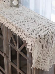 American Artistic Hollow out Table Flag TV Cabinet Chest of Drawers Dining Table Coffee Table Book Desk Long Strip Cover Cloth