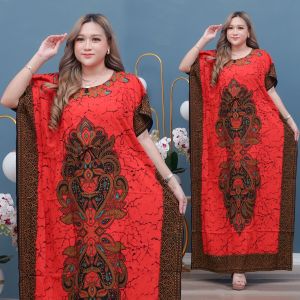 DASTER KALONG JUMBO LD 150 TALI SERUT DADA LONGDRESS LOWO MOTIF MATAHARI BATIK PEKALONGAN