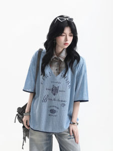 zuocisankon | Áo POLO Tay Ngắn Giả Lớp American Vintage
