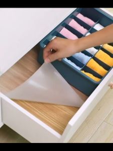 3Rolls EVA Drawer Mat Moisture-proof Kitchen Table Cabinet Shelf Liner Cover Mats Dust-Proof Placema