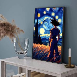 Bandai | Diamond Painting Anime Dragon Son Goku Ball Mosaic Handmade Artwork Round/Square Diamonds Exquisite Gift Home Decor