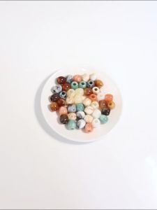 40pcs/lot 13mm Dual Color Acrylic Beads Barrel Shape Loose Spacer Bead For Jewelry Making DIY Crafts Bracelet Bag Decor Supplies