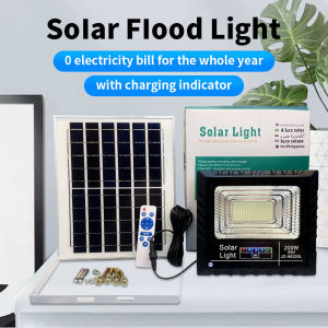Solar light outdoor waterproof floodlight 60W 90W 150W 200W 400W solar LED lamp outdoor waterproof IP67 with solar panel and remote control very suitable for streets parking lots courtyards gardens balconies and garages and other places