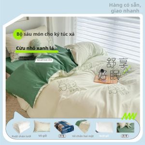 Bộ Đồ Chăn Ga Gối 6 Món Có Thể Giặt