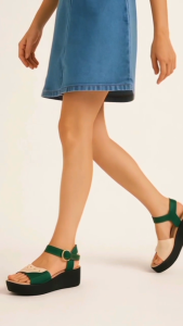 Sandal impor terbaru Wanita Trend Terbaru Santai Tali Belakang wedges Korea Style Terlaris