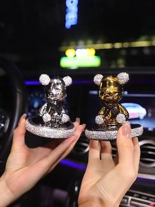 Gấu Bearbirck đính đá cao cấp  kèm nước hoa trang trí taplo xe ô tô - New 2024