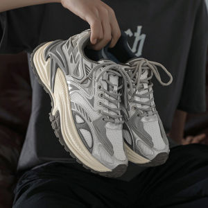 2024 New Mens Sports Shoes Thick Bottom Heightening Dad Shoes Mesh Casual Mecha Style Anti-Slip Fashionable All-Match
