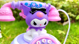 Kuromi Pony Telephone With Music & Lighting Kid Toys Early Learning Development 酷洛米宝莉迷你电子电话 *READY STOCK*