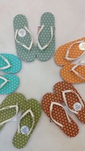 รองเท้าแตะ Hippo Bloo HPD4 สีมิ้นท์ตัดขาว สายเล็ก ลายจุด ใส่ได้ทั้งชายหญิง เลือกสีได้ รองเท้าอยู่บ้าน รองเท้าแตะหูหนีบ รองเท้าแตะ แบรนด์คนไทย