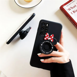 for iPhone 15 14 13 12 11 Pro Max Mini 6 6S 7 8 Plus X XS Max XR SE 2020 Cartoon Stand Holder Soft Phone Case