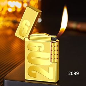 Bật Lửa Gas Đá Dupont 2099 ( Màu Vàng Bạc - Xài Gas - Lửa Thường ) Bật Lửa Độc Lạ
