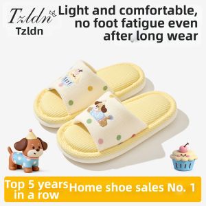TZLDN | Anti-slip Childrens Linen Slippers