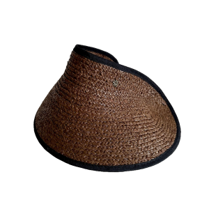 Summer Womens Sunshade Hat Woven by Laffey Straw Empty Top Rollable Designer Casual Style Large Brim Hat for Strolling