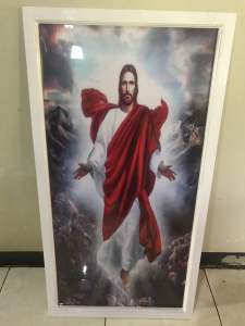 Hiasan dinding Gambar Yesus Kristus plus bingkai