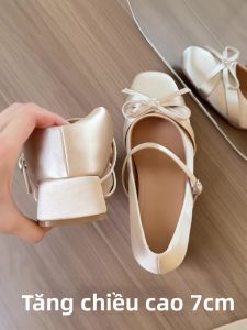 MIFULIAN | Giày Gót Cao Có Dây Tăng Chiều Cao Không Nhìn Thấy