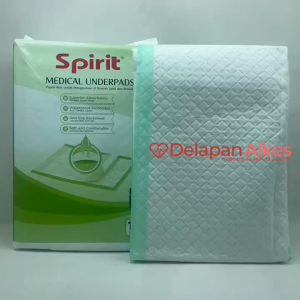 Spirit Underpads Perlak Medis Besar 60x90 cm isi 10 Pcs Popok Alas Non Woven Anti Bocor
