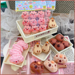 Chocolate Decorative Miniature Model Capybara Toy Food Playhouse Home Accessories Small Macaron Dumpling Capybara Candy Decor