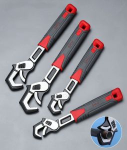 Multifunctional Self-locking Wrench Motorcycle Manual Repair Tool Adjustable Carbon Steel Universal Pipe Repair Open End Wrench