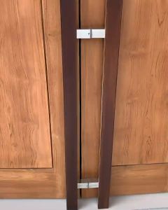 Gagang Pintu/ Tarikan Pintu Rumah Kayu Jati Kombinasi Stainless
