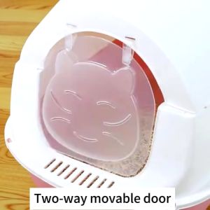 Cat Litter Pan Leak-proof Litter Pan Easy to Clean Portable Litter Pan with Scoop Removable Washable