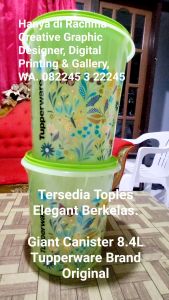 Tupperware Promo Sale!!! Giant Canister 1Pcs Gold Warna Ungu Toples Besar Wadah Makan Wadah Es Buah Toples Makanan Toples Kerupuk Toples Kue Toples Snack