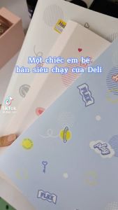 File lá học sinh A4 Deli - 30/40 lá - Xanh dương/Hồng/Trắng - 1 chiếc - 72493/72494