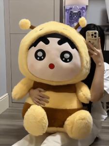 Cute Crayon Xiaoxin Stuffed Toy Transformation Clow M Bear Soft Pillow Big Doll Girls Gifts