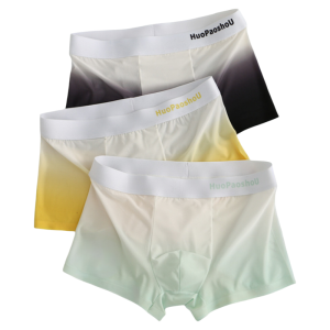 JIAZINI | Ice Silk Briefs Mens Summer Thin Breathable Seamless Boxer Shorts Antibacterial Comfortable Underwear Flat Angle Design