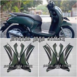 STIKER STRIPING FULL SET LIS LES MOTOR HONDA SCOOPY NEW 2024