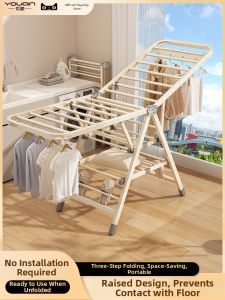Foldable Standing Clothes Drying Rack