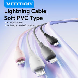 Vention 27W USB C to Lightning Fast Charging Cable Soft for iPad Phone 14 13 12 11 10 Earphone Pro Max iPad Pro 2021 Samsung