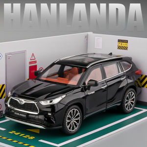 LEO 1:24 Toyota Highlander SUV Metal Diecast Alloy Toy Car Model Trucks For Boys Children Kids Toys Vehicles Hobbies Collection