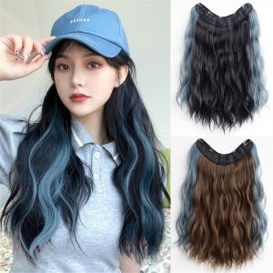 55cm Tóc Giả Nối Dài Đuôi Ngựa Dài Vô Hình Dạng Chữ U Không Đường May Tóc giả nổi bật phổ biến