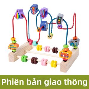 LUTUMEI | Đồ Chơi Gỗ Đa Năng Nhận Biết Màu Sắc Giáo Dục Sớm