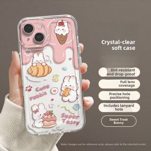 Honor Magic7 pro Womens Edition Ultra-Thin Transparent Silicone Phone Case Full Cover Anti-Fall Cute Creative Design