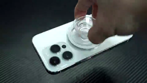 Universal Magnetic Phone Holder and Collapsible Grip – Compatible with All Cases Free Metal Ring