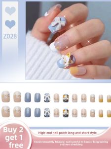 MONLEYTA | Removable Nail Art Stickers Short And Medium Length Finished Products High-End Feelings New 2025 Trending Wearable Nails