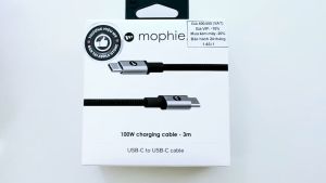 Cáp USB-C to USB-C mophie dài 1.5m (10Gbps/240W - USB 3.2 Gen 1X2) [Nhập khẩu & Phân phối chính hãng bảo hành 2 năm]