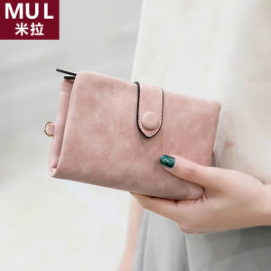 Mila Womens Wallet Large Capacity Integrated Coin Purse Student Card Holder Simple Handbag Short Style PU Leather Wallet