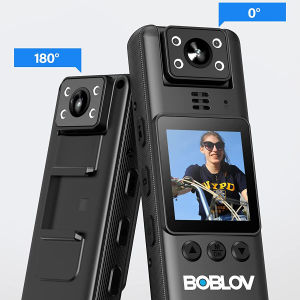 ตัวกล้อง BOBLOV Body Camera A23 HD 1080P. A22กล้องแอ็กชันกีฬาพร้อมเลนส์หมุน ° 180 A8ไวไฟกล้องตัวกล้องขนาดเล็กการมองเห็นได้ในเวลากลางคืนกล้องติดร่างกายตำรวจตัวกล้องเครื่องบันทึกวีดีโอ BodyCam สำหรับ Vlogging ขี่จักรยานจักรยานยนต์