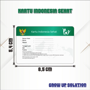 Kartu Indonesia Sehat Cetak Custom PVC – Tahan Air & Awet Desain Mirip Asli Ukuran Standar KTP