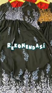 Dress Kerut Dada Adira Smok Wanita Bahan Katun Murah