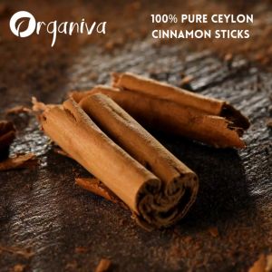 Organiva Organic Alba Grade Ceylon Cinnamon Stick Refill Pack | Organik Kayu Manis Sri Lanka Highest Quality