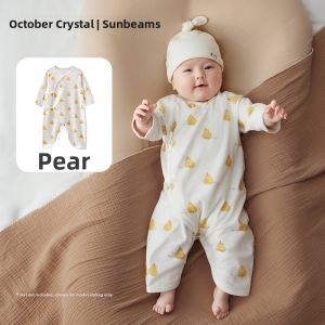 SHI YUE JIE JING | Seamless Pure Cotton Newborn Romper