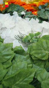 DAUN ANGGUR TANGKAI PINK HIJAU PUTIH GOLD 1LUSIN B8333-LS