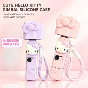 Sanrio | for DJI OSMO Pocket 4 Pro Silicone Case Cute Sanrio Cartoon Hello Kitty Anti-Scratch with Anti-lost Strap Camera Protector Cover