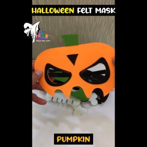 Topeng Felt Halloween Felt mask for kids birthday party Adult Halloween Theme Cosplay Pumpkin  万圣节舞会派对儿童毛毡面具