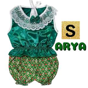 ชุดไทยเด็ก (รหัสD48) ชุดไทยผ้ามัน ไซส์Sไซส์M ใส่สวยและน่ารักเข็มขัดสามารถกดซื้อเพิ่มได้ค่ะ พร้อมส่งจากไทย