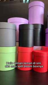 Mini Round Bloom box Diameter 85 cm/ Bloom box bunga/ box buket bunga/ Box buket balon