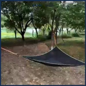 Portable Outdoor Wear-Resistant Triangle Hammock with Storage Mesh Bag • by Adventure Outpost • 1 set